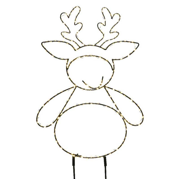 Lumineo LED Metal Reindeer Garden Pick image 0