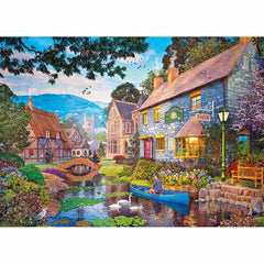 Gibsons Tea On The River 1000 Piece Jigsaw Puzzle image 0