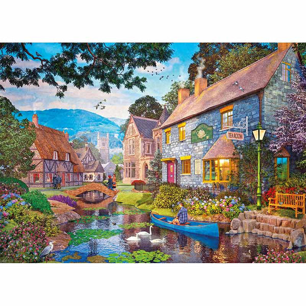 Gibsons Tea On The River 1000 Piece Jigsaw Puzzle image 0