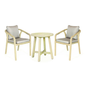 Kettler Cora 2 Seat Round Wooden Bistro Set image 7