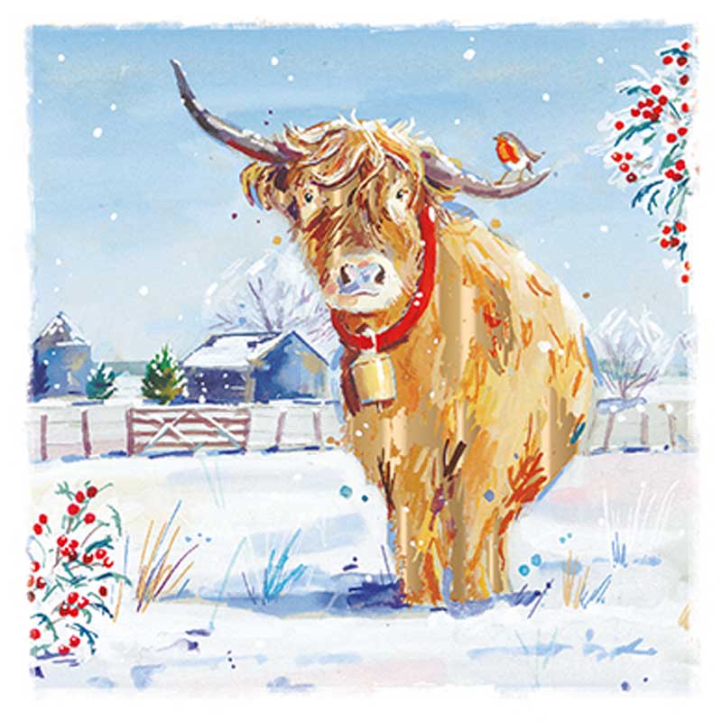 Ling Design Charity Christmas Cards - Farmyard Friends (Pack of 6) image 0