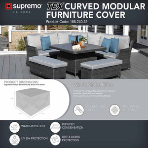 Supremo TEX Curved Corner Modular Set Furniture Cover image 1