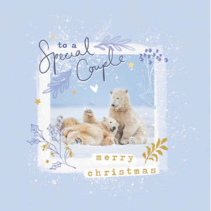 Woodmansterne Special Couple Polar Bear Christmas Card image 0