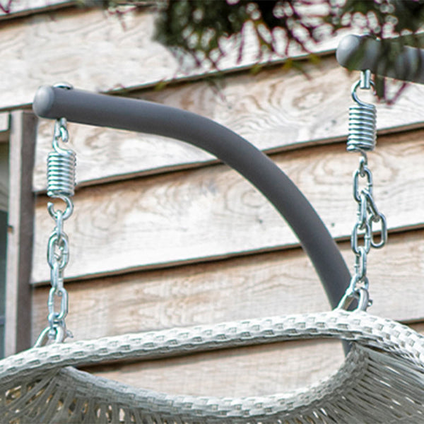 Bramblecrest Monterey Double Hanging Cocoon in Dove Grey Rattan image 2