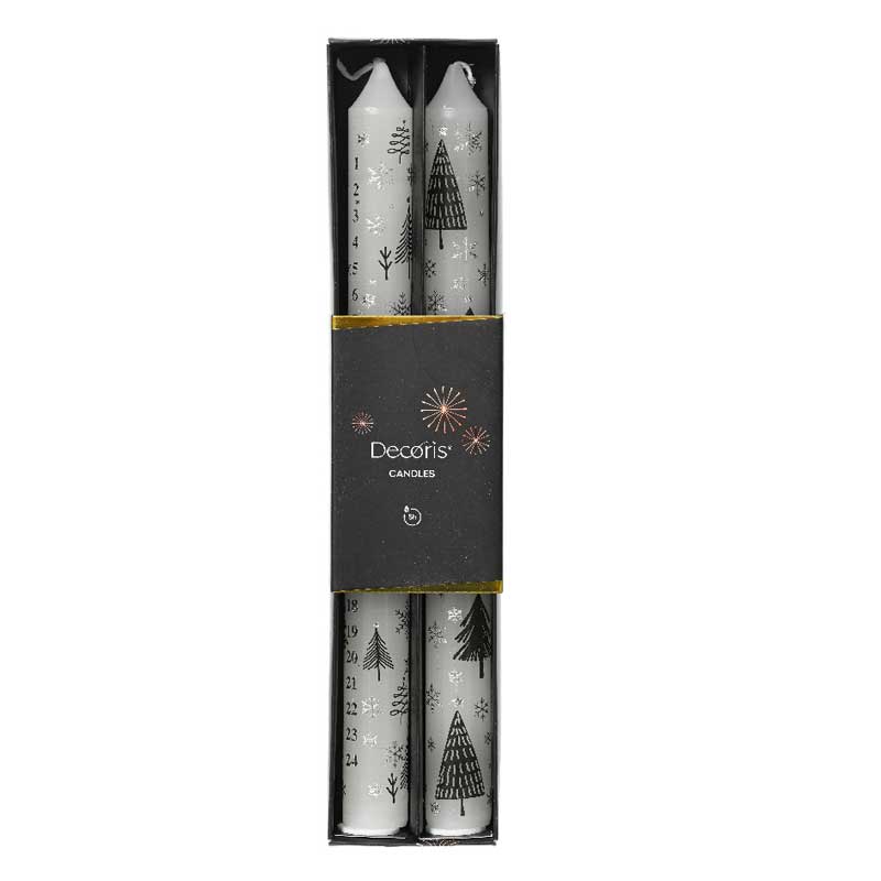 Decoris Advent Dinner Candle (Pack of 2) image 0