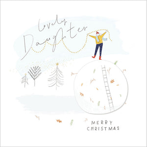 Woodmansterne Snowball Daughter Christmas Card image 0