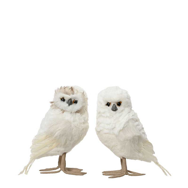 Decoris Standing White Owl (Assorted Designs) - 15cm image