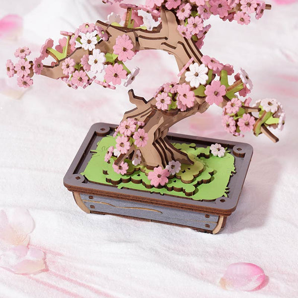 Robotime Sakura Bonsai DIY Wooden 3D Puzzle image 5