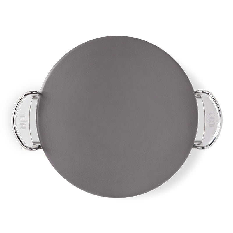 Weber Crafted GBS 13" Round Glazed Barbecue Pizza Stone image 0