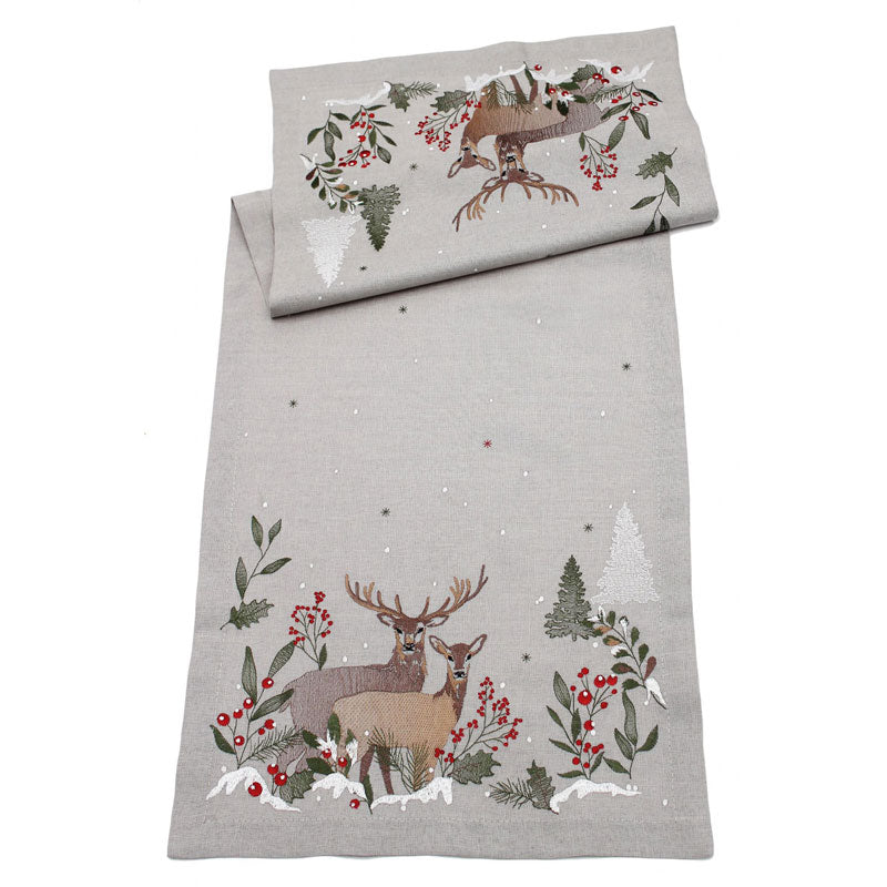 Peggy Wilkins Reindeer Romance Table Runner image 0