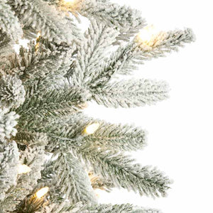 National Tree Snowy Harmony Spruce Pre-Lit Christmas Tree - 6.5ft image 2