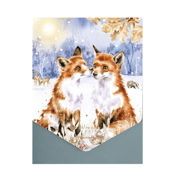 Wrendale Designs Notecard Pack - Footprints In The Snow (Pack of 8) image 2