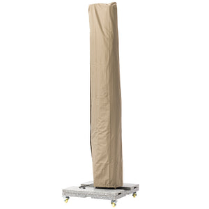 Bramblecrest Worcester 4 x 3m Rectangular Cantilever Parasol in Sand with LED, Granite Base & Cover image 9