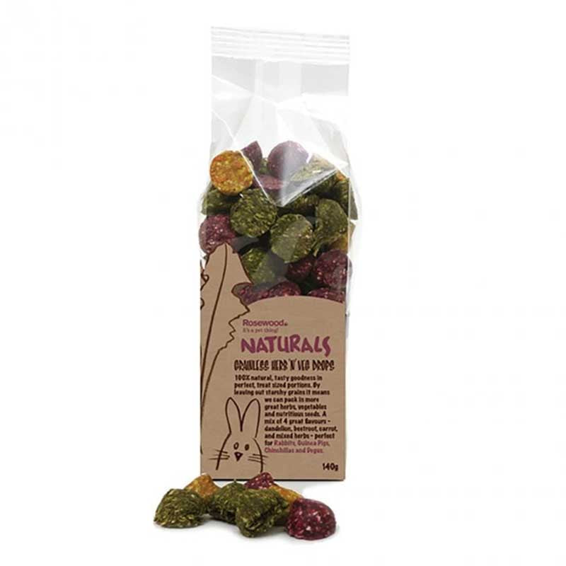 Rosewood Naturals Grainless Herb 'N' Veg Drops 140g image 0