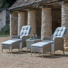 Bramblecrest Tetbury 2 Seat Recliner Set in Nutmeg Rattan image 0