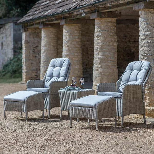 Bramblecrest Tetbury 2 Seat Recliner Set in Nutmeg Rattan image 0