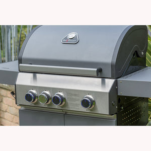 Grillstream Classic 3 Burner Hybrid Barbecue with Side Burner - Matt Grey image 1