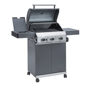 Grillstream Classic 3 Burner Hybrid Barbecue with Side Burner - Matt Grey image 3