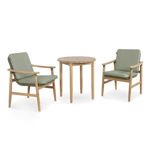 Kettler Meadow 2-Seat Wood & Rope Bistro Set image 5