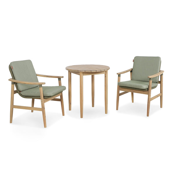 Kettler Meadow 2-Seat Wood & Rope Bistro Set image 5