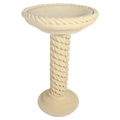 Willowstone Rope Bird Bath - Cream image 0