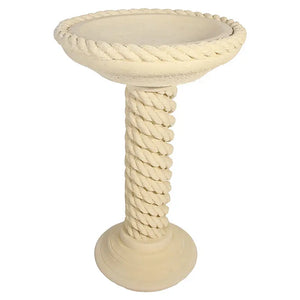 Willowstone Rope Bird Bath - Cream image 0