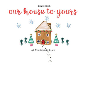 Laura Sherratt From Our House To Yours Hand Finished Christmas Card image 0