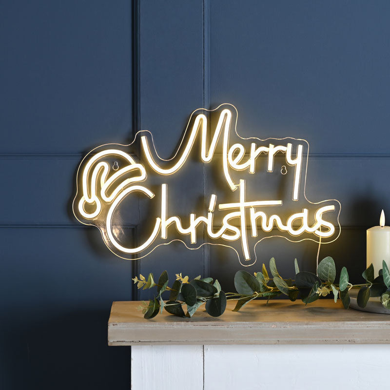 Festive Merry Christmas Neon Sign image 0