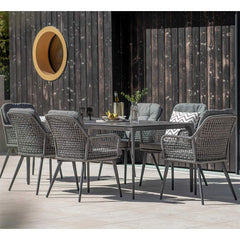 Bramblecrest Oregon 6 Seat Rectangular Garden Dining Set image 0