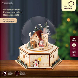 Lumineo LED Plywood Globe image 1