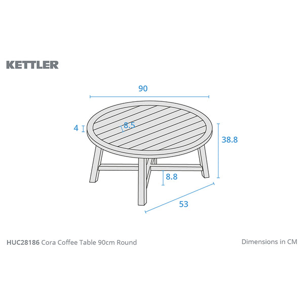 Kettler Cora 5-Seat Wooden Garden Lounge Set image 18