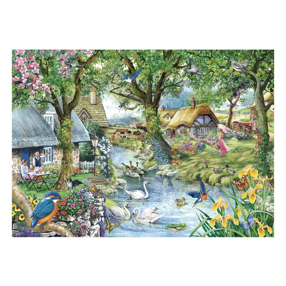 House of Puzzles Kingfisher Cottage 1000 Piece Puzzle image 0