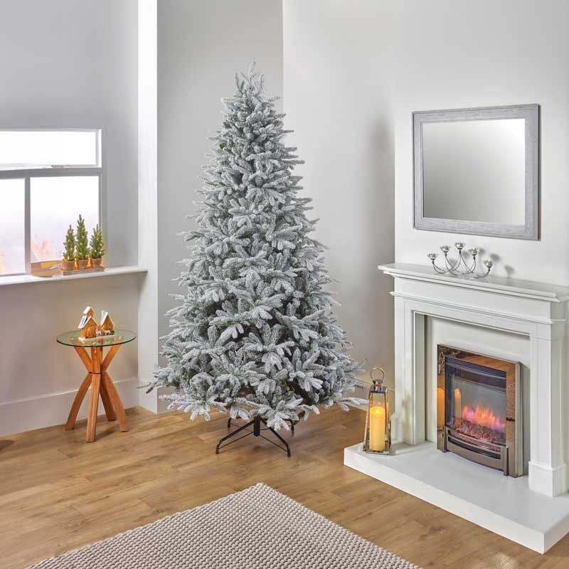 National Tree Snowy Harmony Spruce Artificial Christmas Tree - 6.5ft image 0