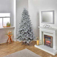 National Tree Snowy Harmony Spruce Artificial Christmas Tree - 6.5ft image 0