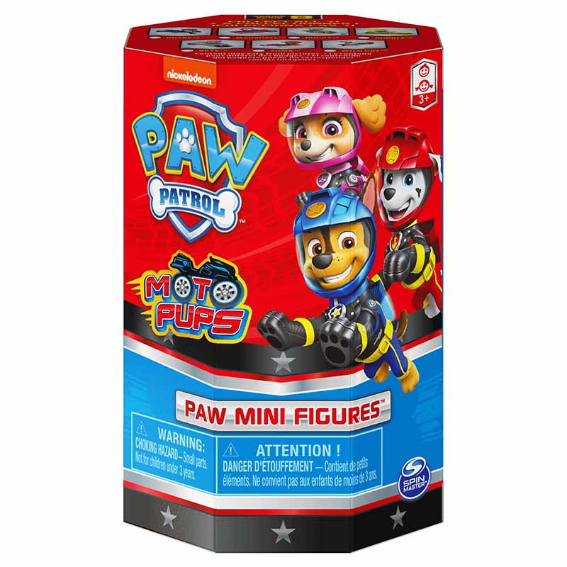 PAW Patrol, Moto Pups 5.1cm Collectible Blind Box Mini Figure with Reusable Tower Container (Style May Vary) image 0