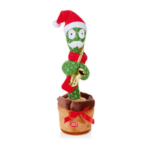 Premier Battery-Operated Dancing &amp; Singing Cactus with Sax image 0