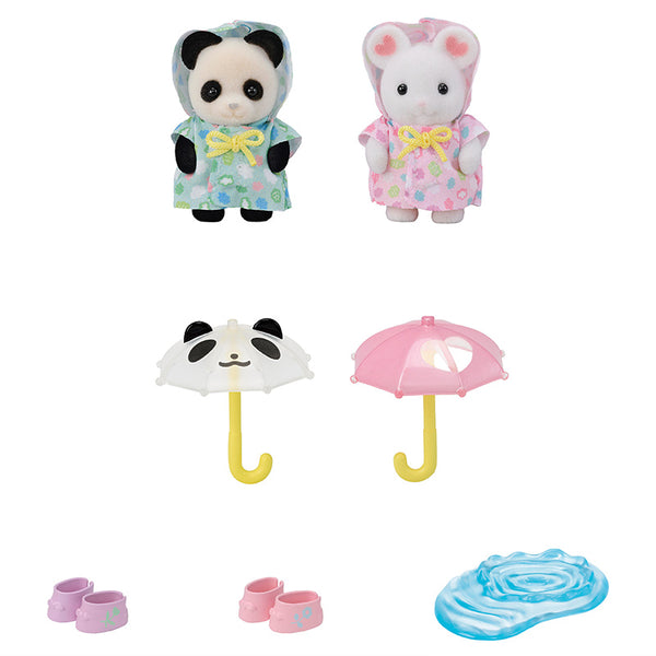Sylvanian Families 'Nursery Friends - Rainy Day Duo' image 3