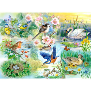 House Of Puzzles Feathered Friends Big 250 Piece Jigsaw Puzzle image 0