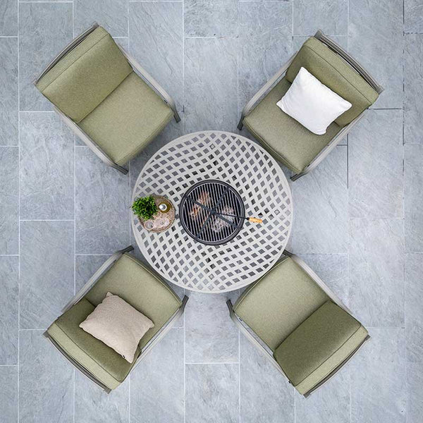 Hartman Buxton 4 Seat Cosy Fire Pit Lounge Set image 8