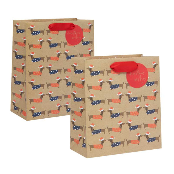 Glick Dachshund Kraft Gift Bag image 0