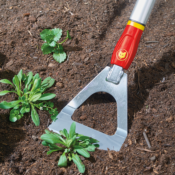 Wolf Garten multi-change Dutch Hoe, Soil Rake & Large Aluminium Handle Set image 6