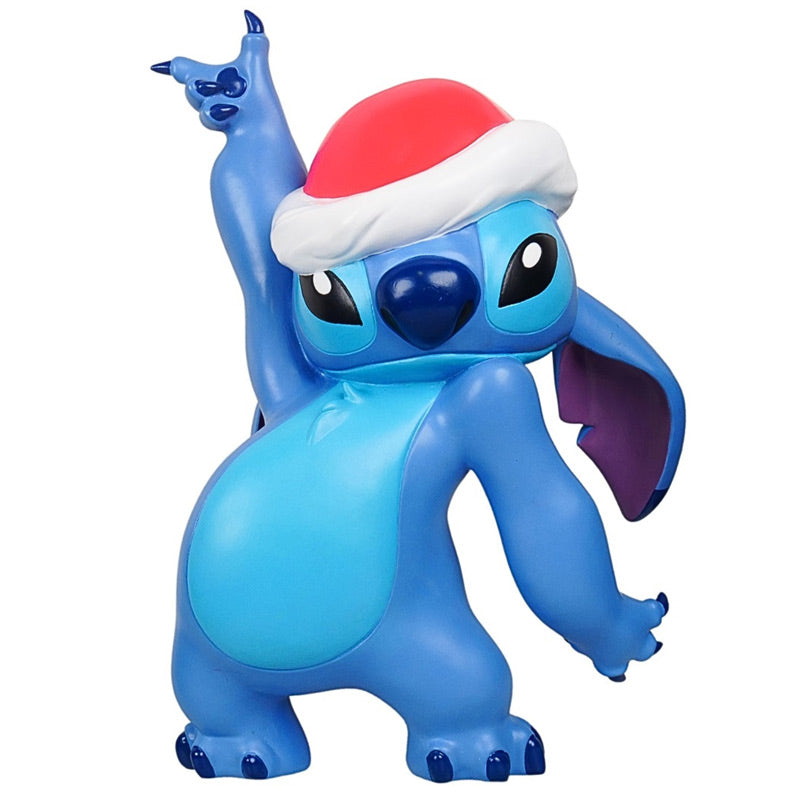 3D Stitch Statue with Santa Hat image 0