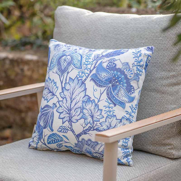 Bramblecrest Square Scatter Cushion, 45 x 45cm - Indigo Foliage image 1