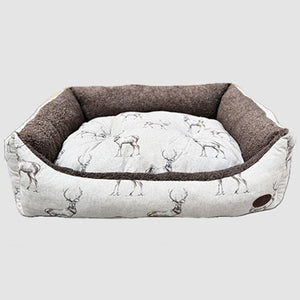 Snug & Cosy Rectangle Moorland Stag Dog Bed image 2