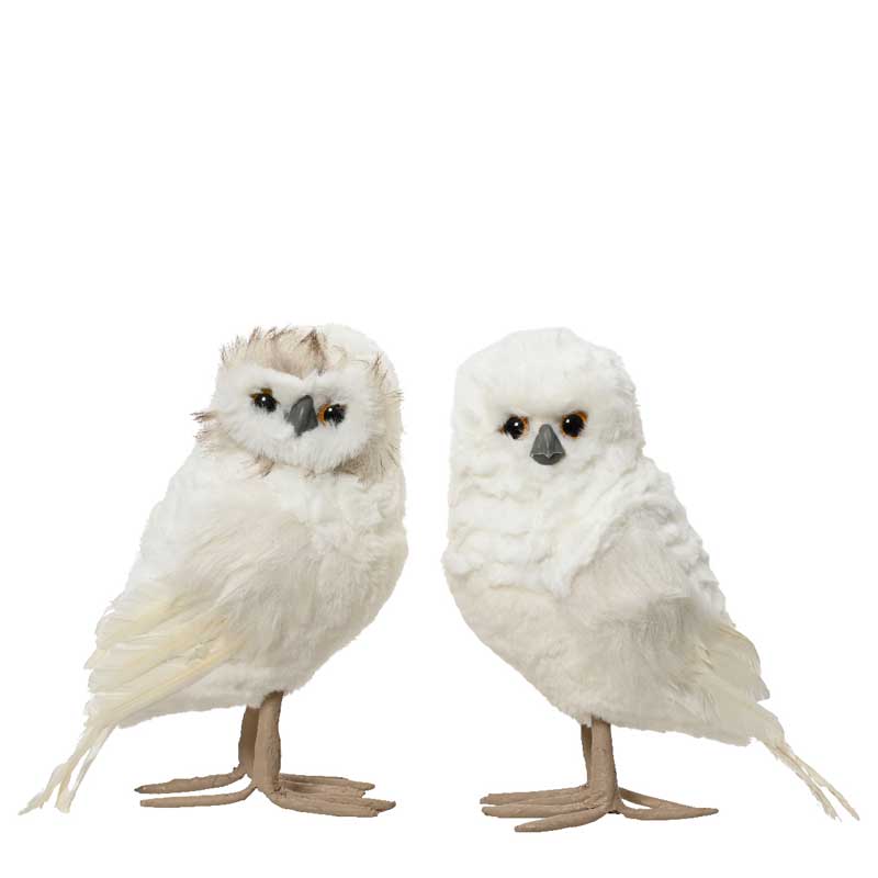 Decoris Standing White Owl (Assorted Designs) image 0