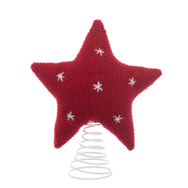 Floralsilk Knitted Star Tree Topper image 0
