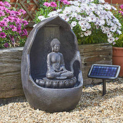 Smart Solar Buddha Water Fountain image 0