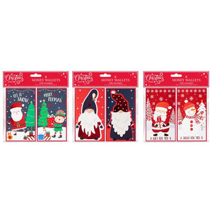 Christmas Time Money Wallets - Pack of 6 (Assorted Designs) image 0