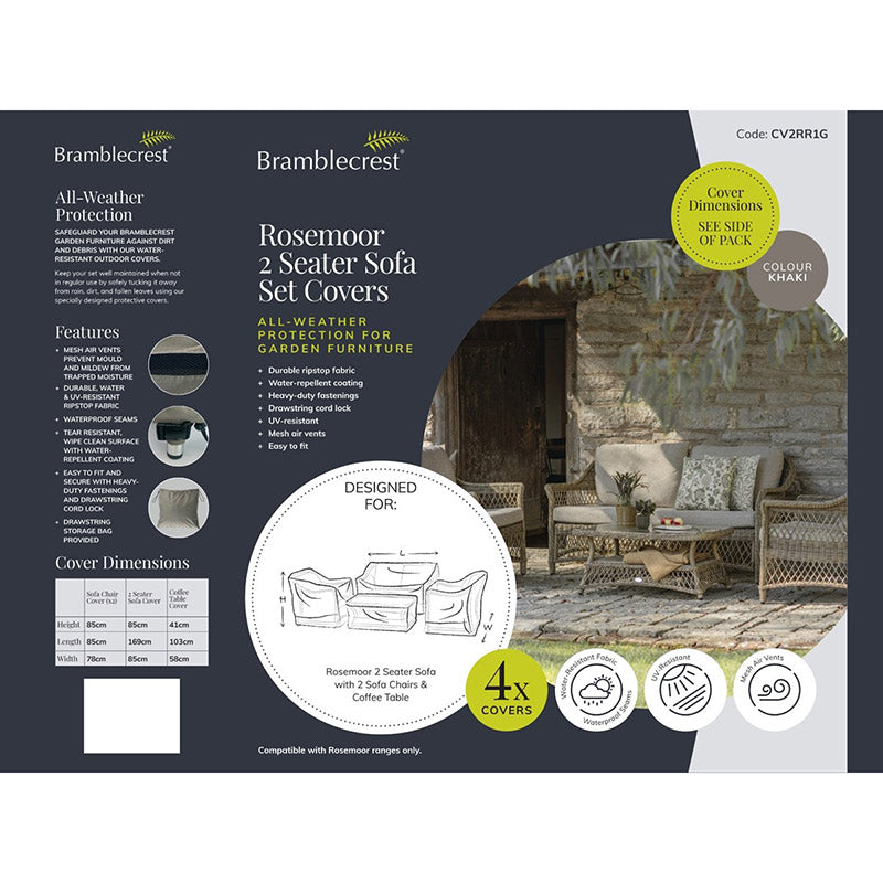 Bramblecrest Covers for Rosemoor 2-Seater Sofa Lounge Set image 0