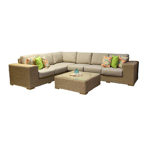 Orchard Life Mulberry Modular Corner Sofa Set with Square Coffee Table image 8
